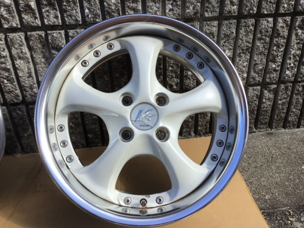 work Equip 15インチ 6j アルミホイール 4本 タイヤ付き