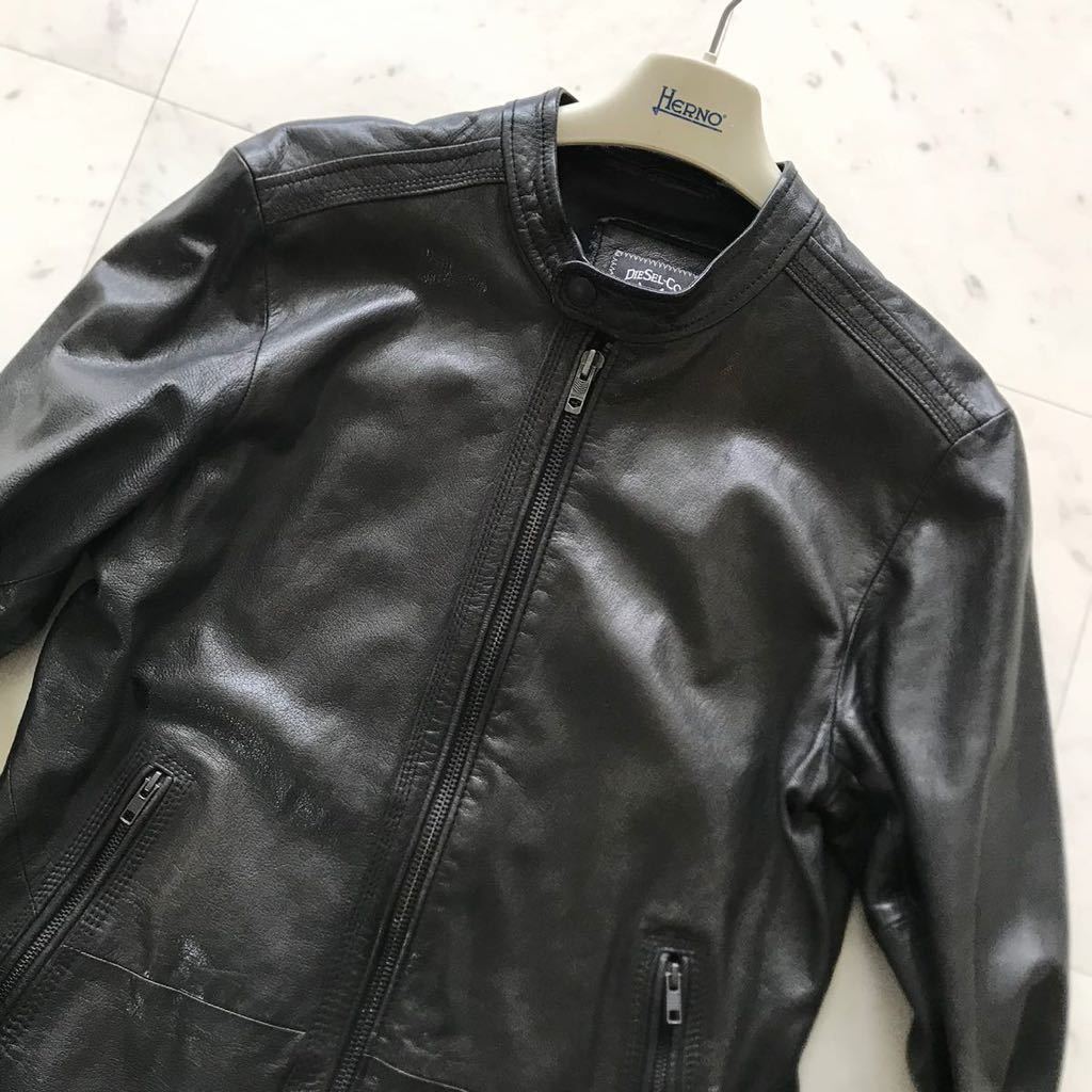 極美品◎ ディーゼル 【極上ゴートスキン】 DIESEL シングル レザー