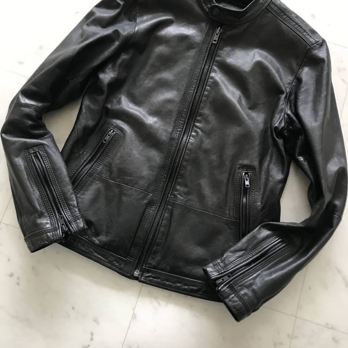極美品◎ ディーゼル 【極上ゴートスキン】 DIESEL シングル レザー
