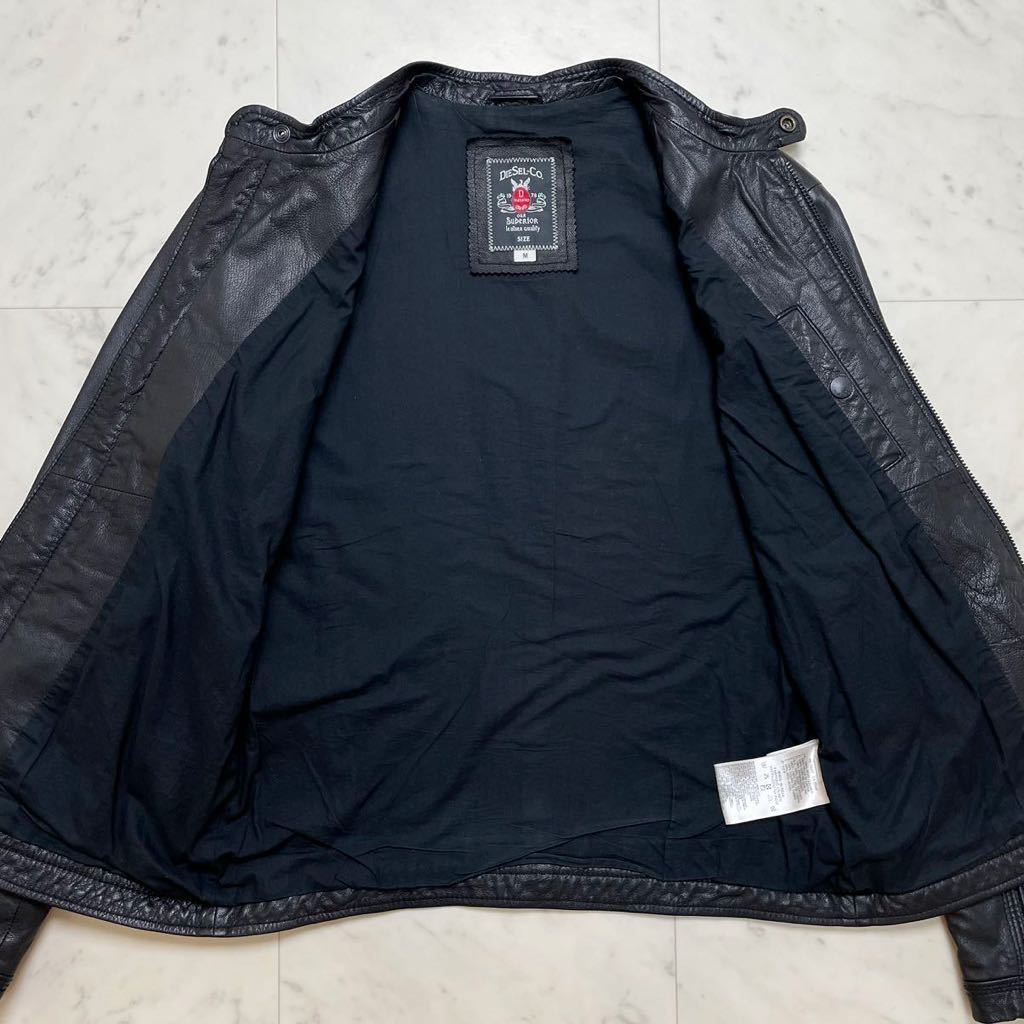 極美品◎ ディーゼル 【極上ゴートスキン】 DIESEL シングル レザー