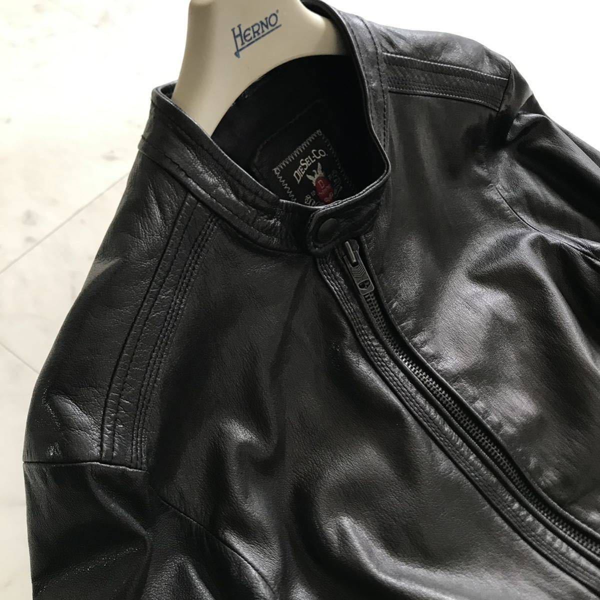 極美品◎ ディーゼル 【極上ゴートスキン】 DIESEL シングル レザー