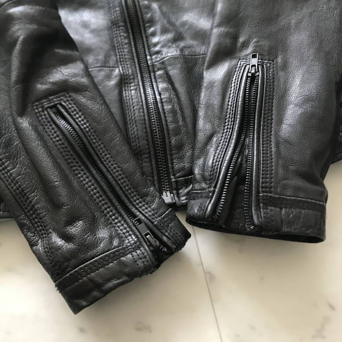 極美品◎ ディーゼル 【極上ゴートスキン】 DIESEL シングル レザー