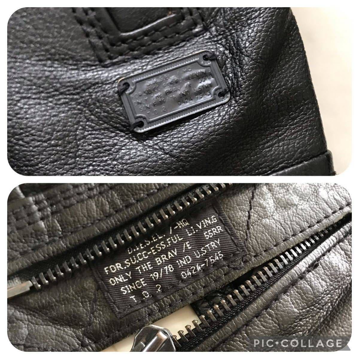 極美品◎ ディーゼル 【極上ゴートスキン】 DIESEL シングル レザー