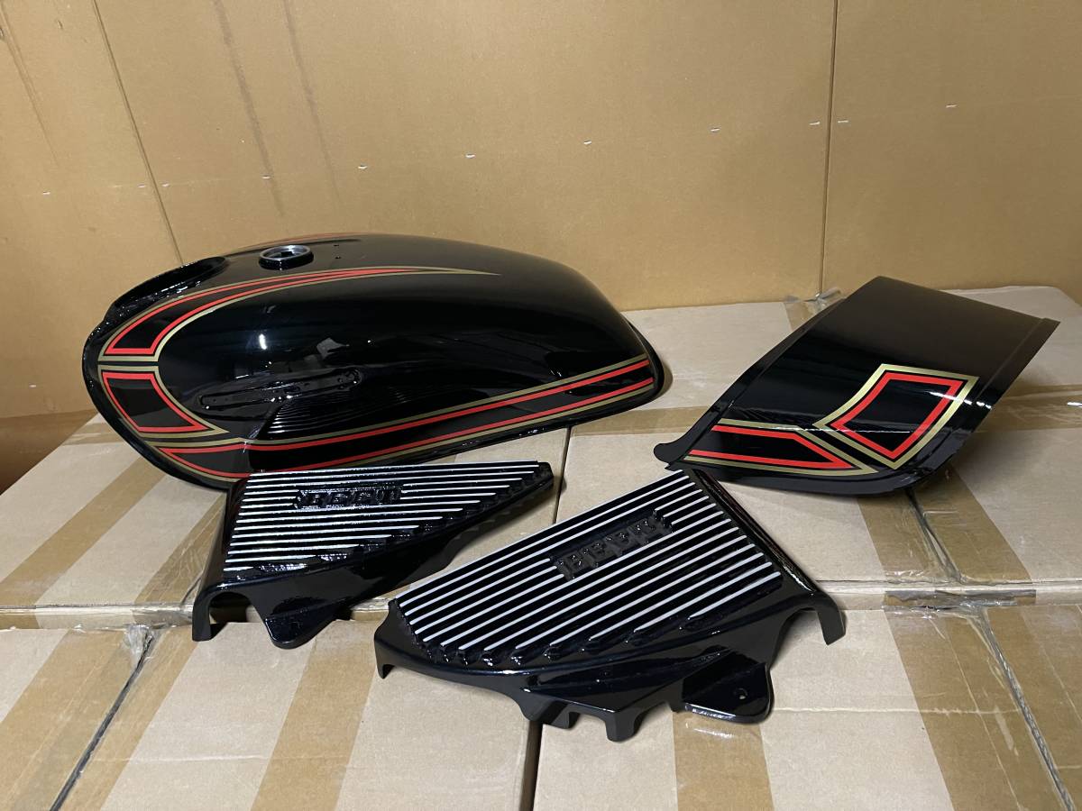 ＧＳ４００　外装　金　赤Ｅ２ライン　タンク　テール　アルフィン/社外 BEET 高品質，品質保証 GS400 外装 セット 金 赤E2ライン タンク