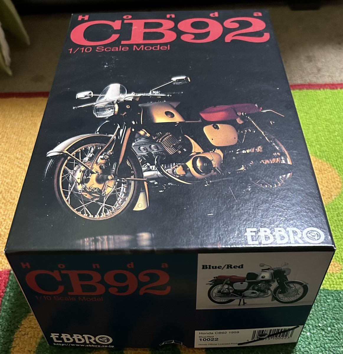 1/10 エブロ ホンダ CB92 1959 ブルー　レッド　10022 ebbro honda アウトレット　難あり　ジャンク