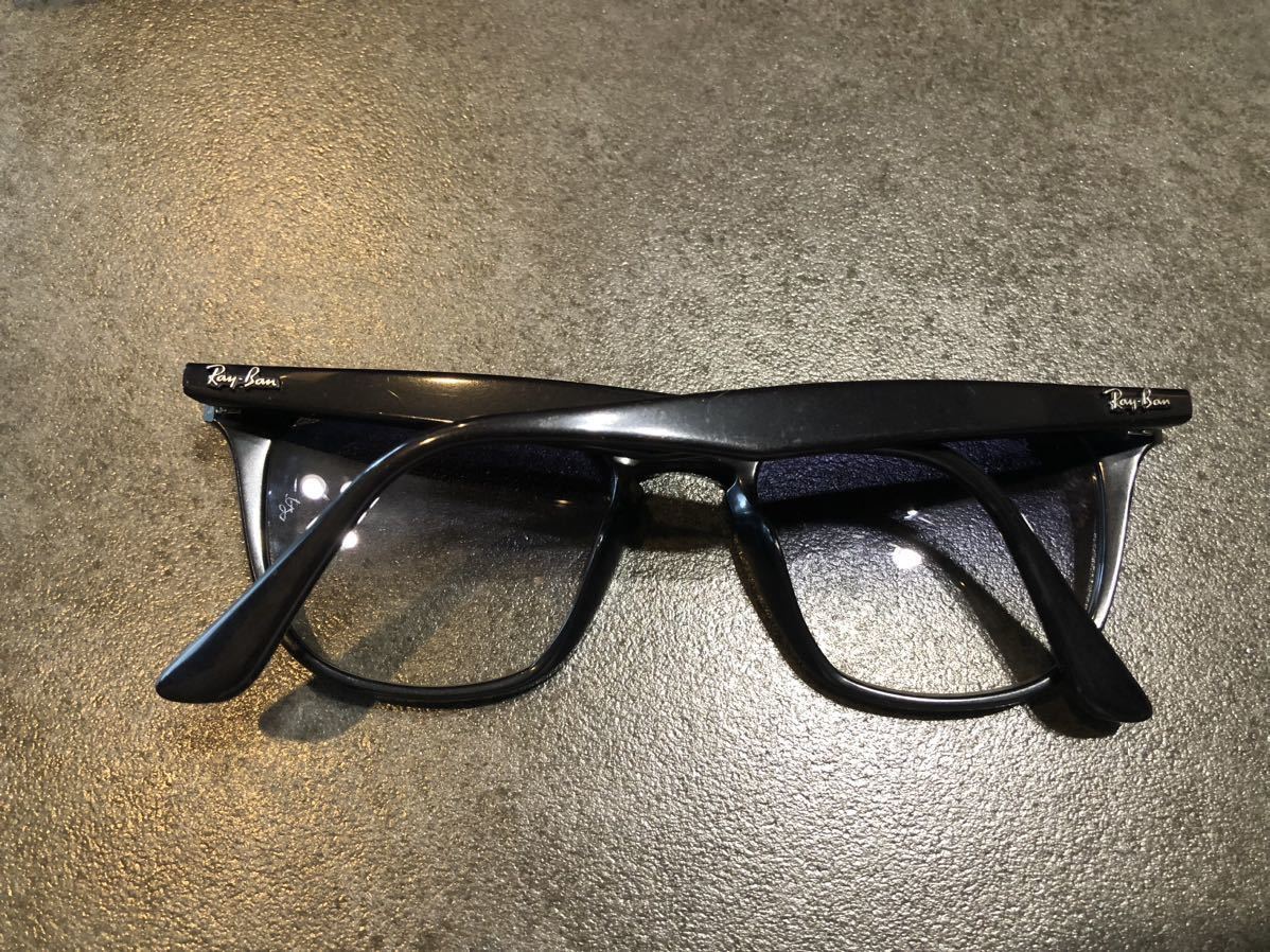 Ray-Ban サングラス ブラック ケース付 1円〜レイバン サングラス ケース付き フレーム ポリッシュ ブラック