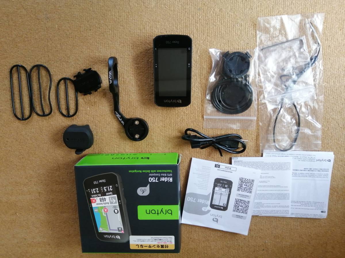 bryton Rider 750 E ブライトン GARMINセンサー付属 動作確認済 送料無料