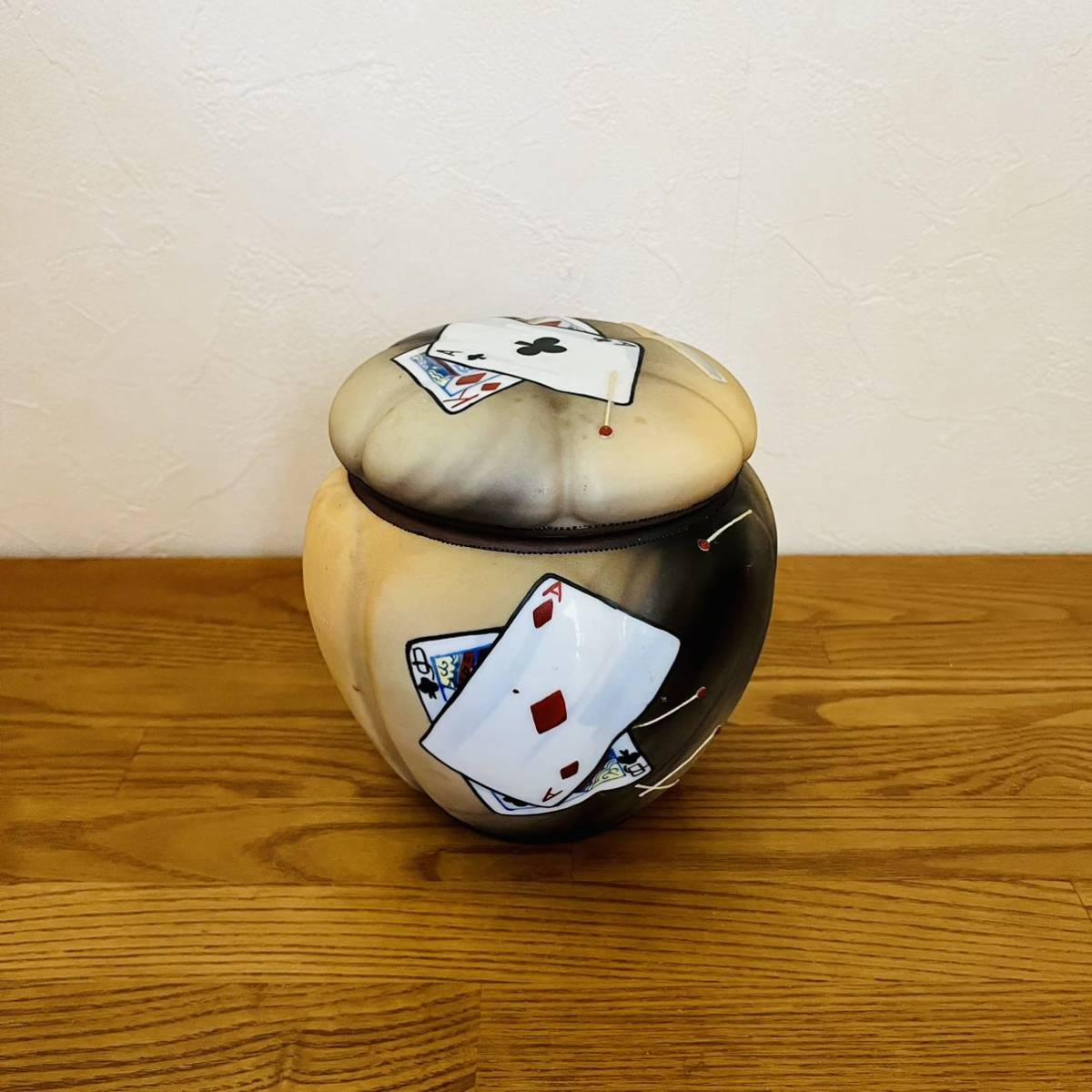 オールドノリタケ トランプ ヒュミドール 盛上 M-NIPPON ノリタケ カード フミドール モリアゲ 蓋物 葉巻入 Noritake Humidor ★送料無料★