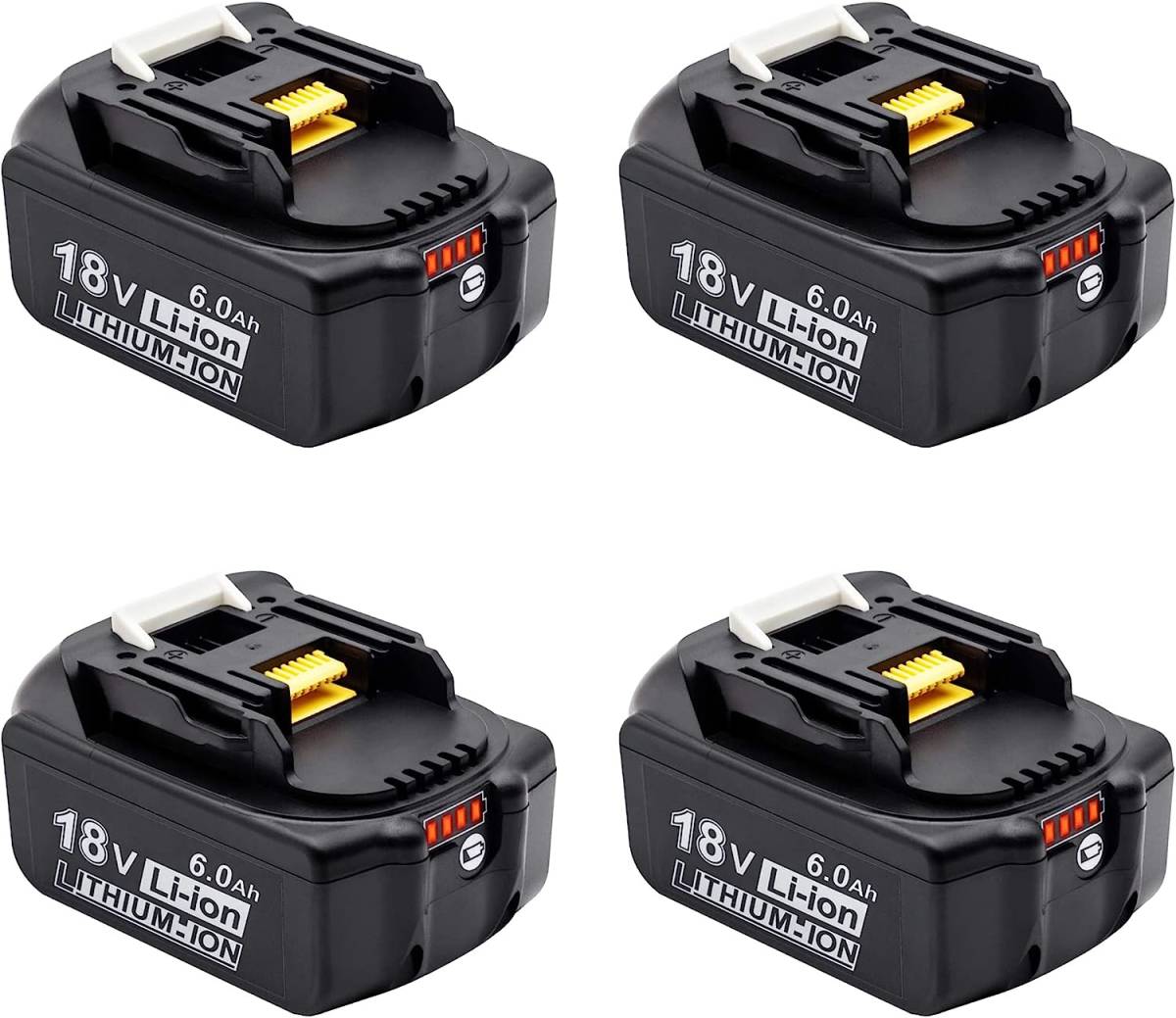 マキタ BL1860B 18V バッテリー 4個セット 残量表示 6.0Ah 互換 