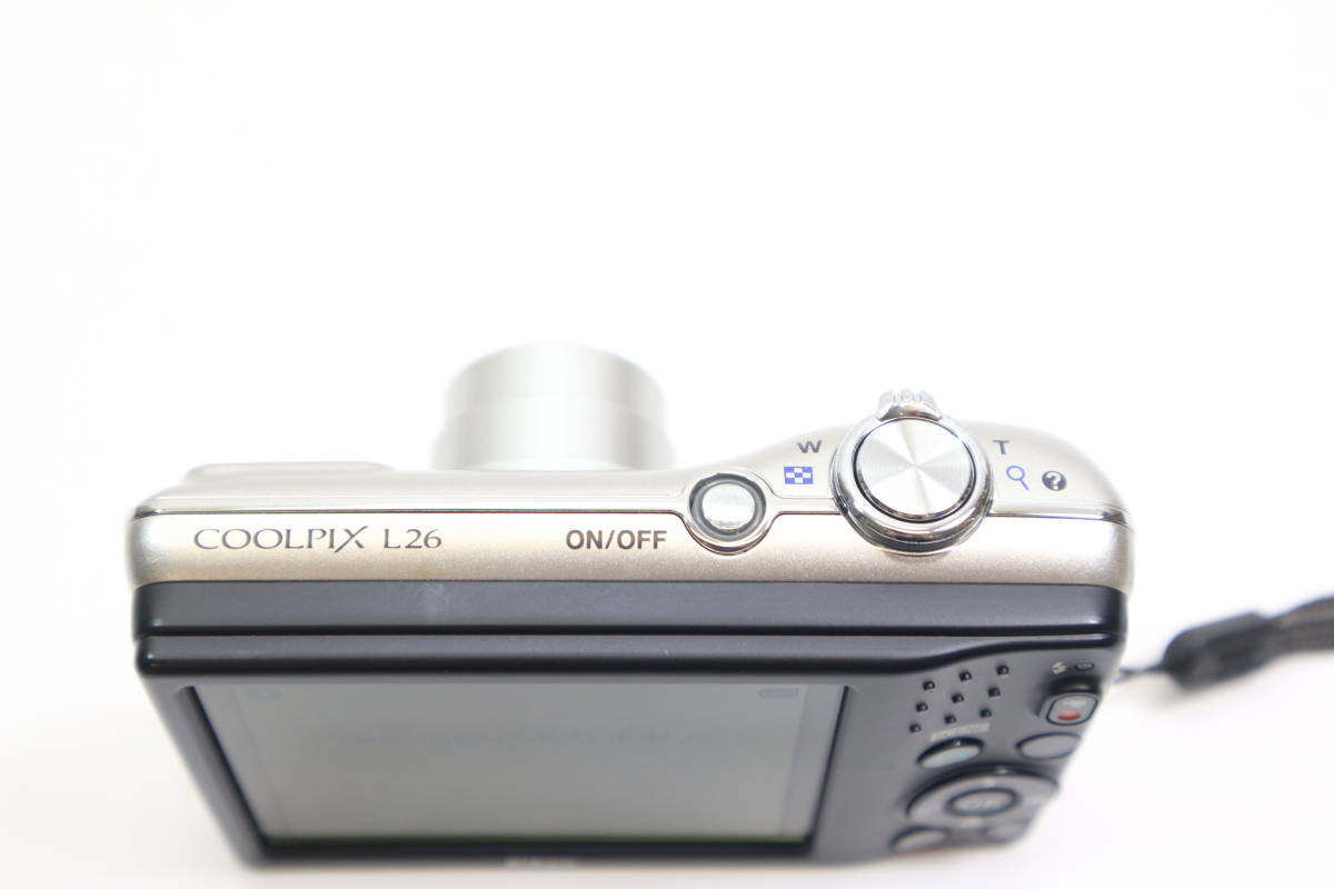 外観美品】◎Nikon ニコン COOLPIX L26 単三電池仕様（ケース付