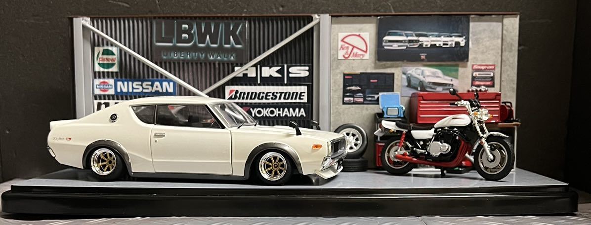 豊富な，大人気 アシェット 国産名車 1/24 スカイライン GT-R ケンメリ カスタム ZⅡ ガレージ風 ジオラマ 旧車 ミニカー(乗用車)｜売買されたオークション情報、yahooの商品情報をアーカイブ公開 - オークファ 乗用車