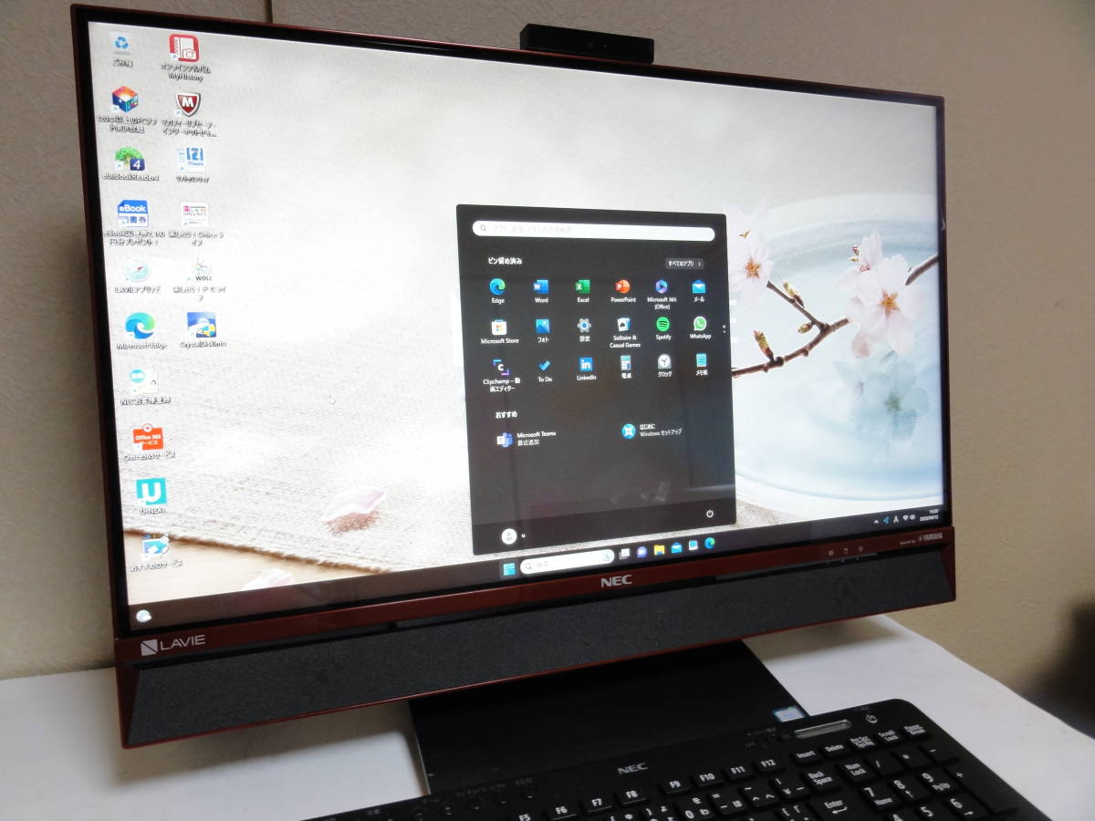 DA770DAW Win11 Corei7 SSD TV 美品 爆速 NEC DA770DAW Core i7 8GB SSD ブルーレイ Win 11 NEC LAVIE Desk