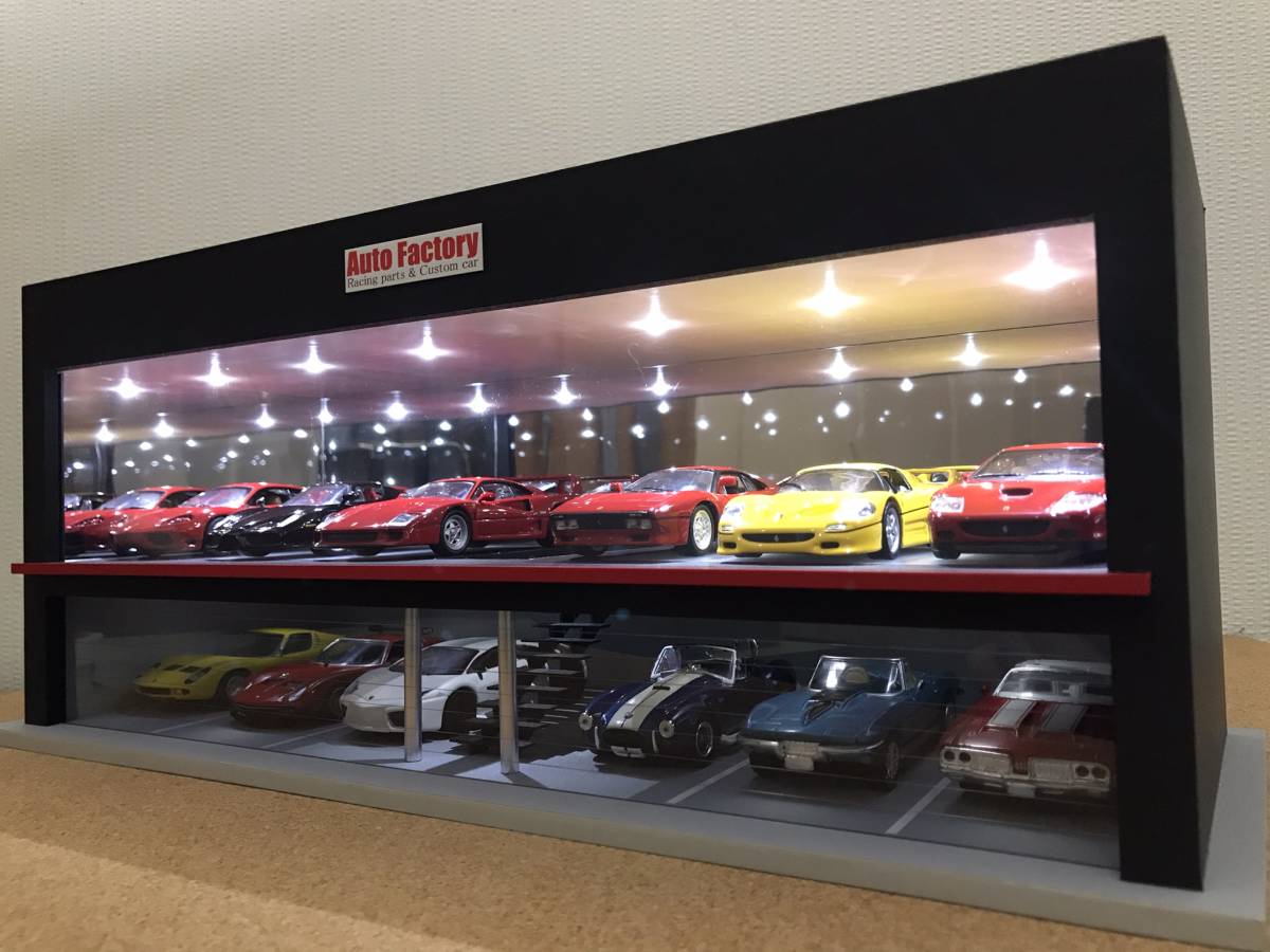 ミニカー専用ジオラマ：1/43 カーディーラーⅣ（ブラック