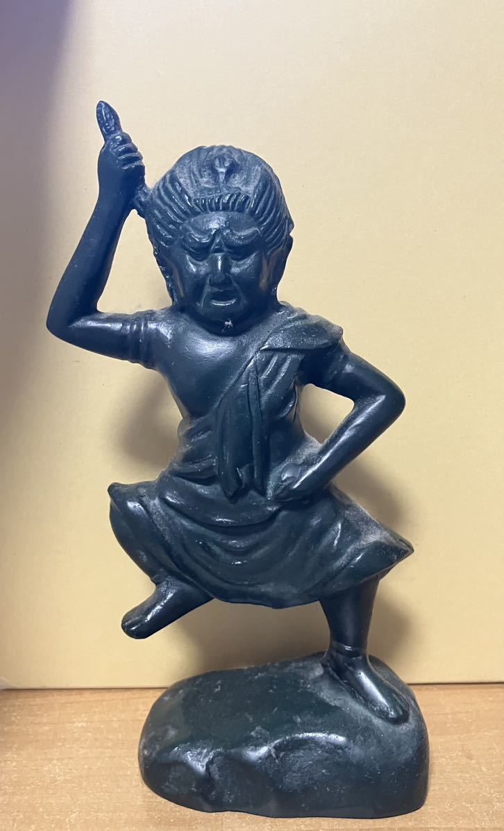 特大 45cm 木彫り 観音菩薩像 仏像 彫刻 骨董 レトロ ◇錵◇ 仏教美術 松井康琳 木彫 観音菩薩像 42.5cm 共箱 仏像唐物骨董