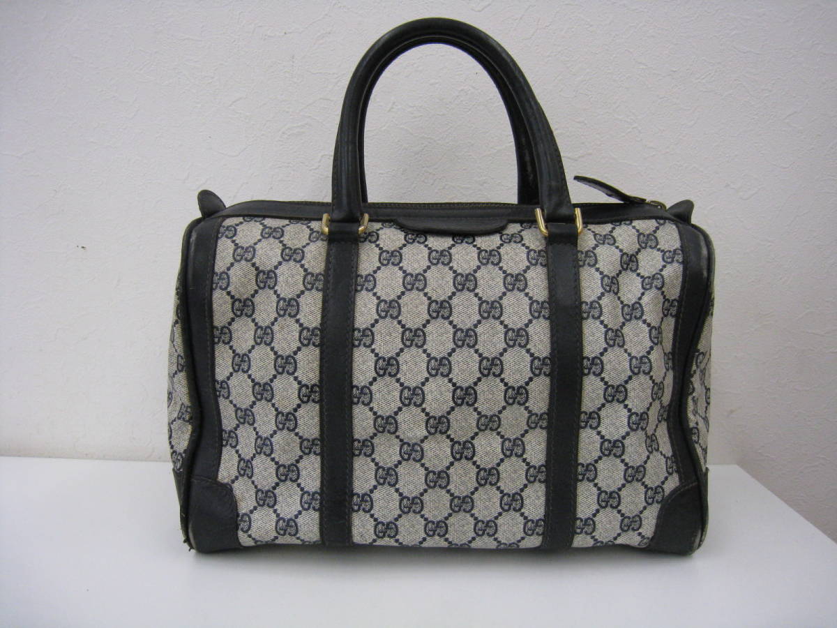 ◇GUCCI◇ オールドグッチ ミニボストン ハンドバック GG柄 