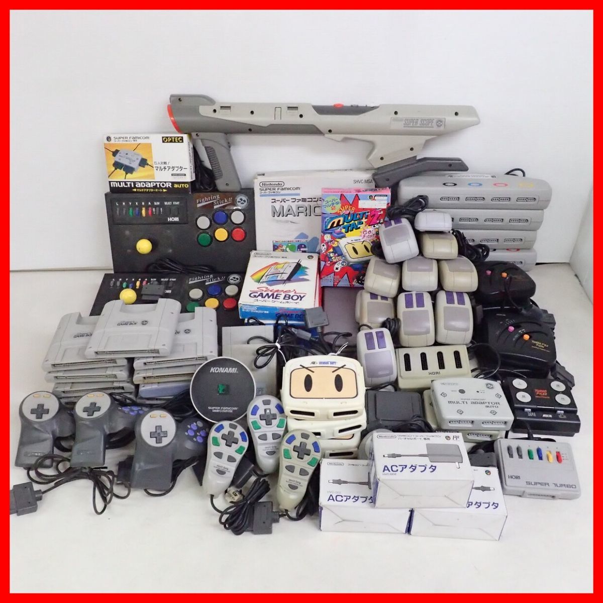 ◇SFC スーファミ 周辺機器 アケコン/スーパースコープ/マウス/マルチ 