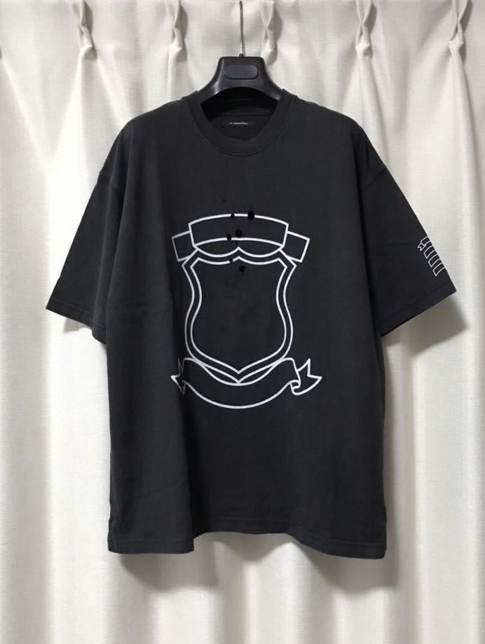 RE：NUMBER (N)INE ナンバーナイン ダメージ加工 エンブレム Tシャツ 2