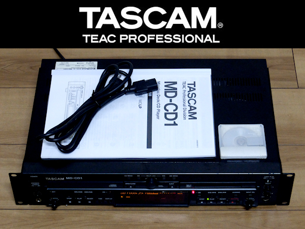 オーディオ機器 【美品】TASCAM MD-CD1 タスカム CDデッキ リモコン付き ③