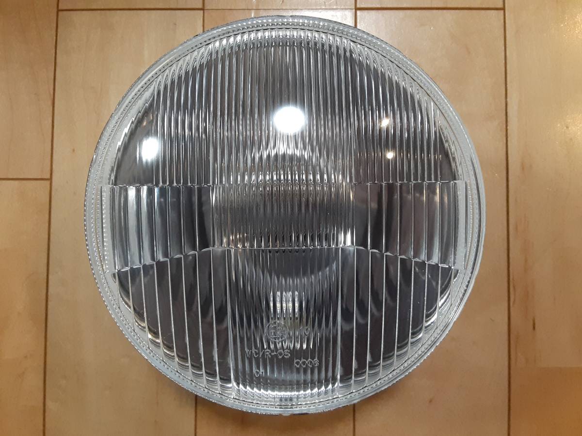 送料無料 汎用 凸 ガラス レンズ H4 ポジション付き ヘッドライト 180パイ 検 Z1 Z2 FX CB GS CBX SR XJ W650 補修 車検 スタンレー コイト