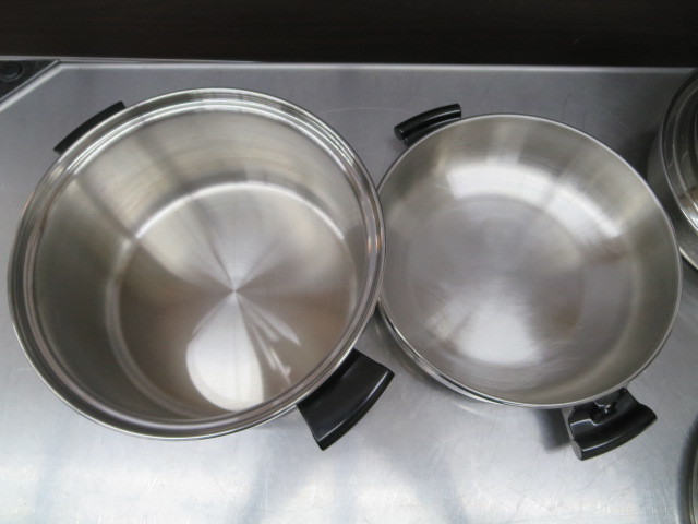 値下げ Amway Queen アムウェイクィーン 鍋セット 中古 ※両手鍋 片手鍋
