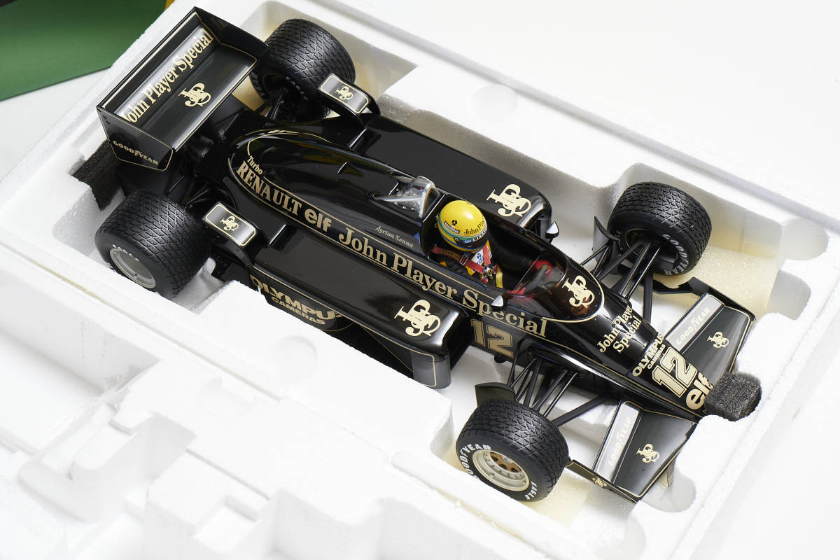 ミニチャンプス 1/12 1985 ロータス ルノー 97T アイルトン・セナ