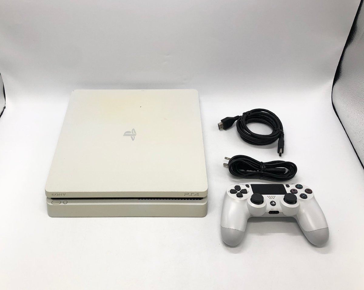 1円～ PS4 CUH-2100A 500GB グレイシャーホワイト ※備考あり※ SONY