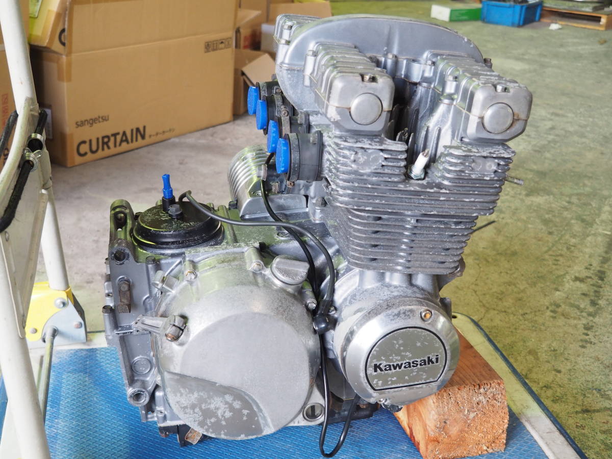 激安！　ゼファー400　実働エンジン　走行距離12.000キロ！　　＃カワサキ＃旧車＃ゼファーX＃550＃パーツ＃ZERHYR