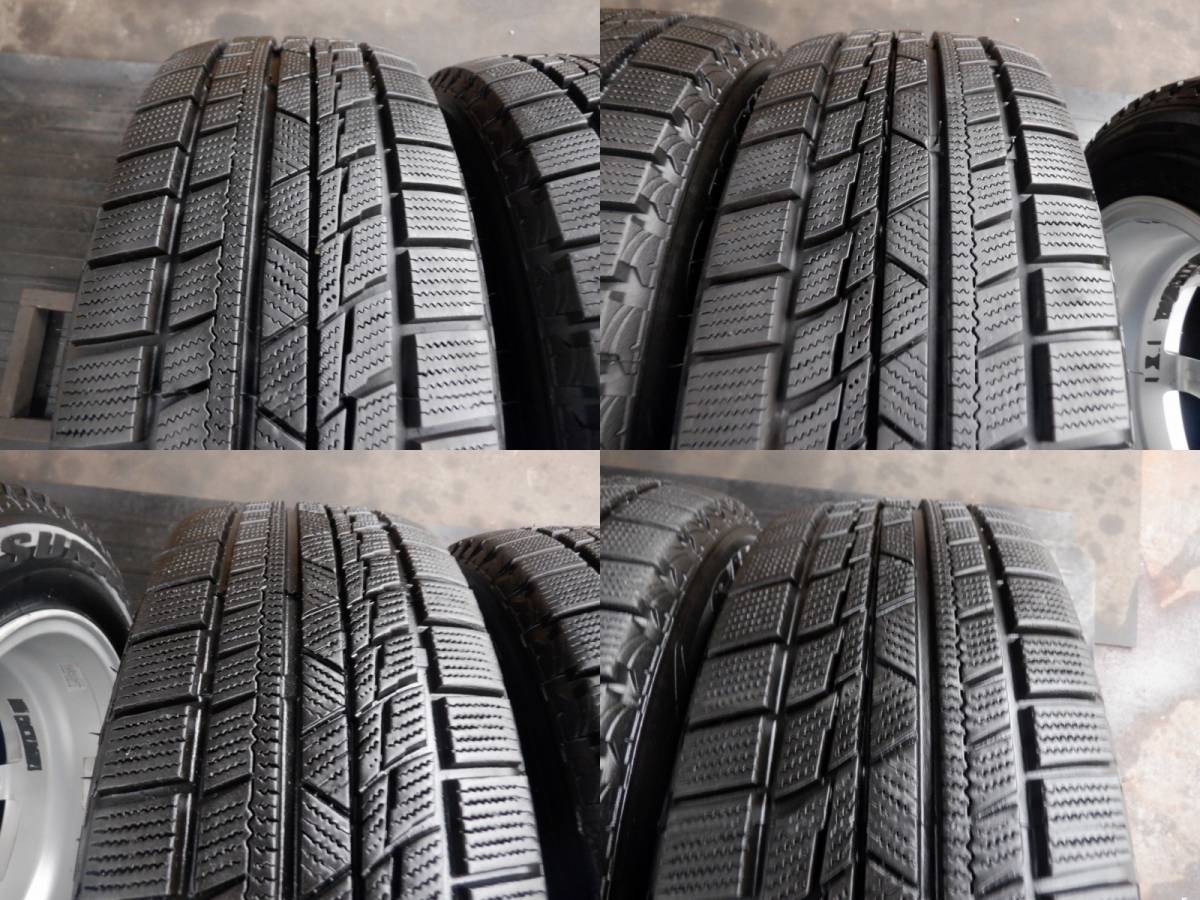 即決 BS アルミ 195/65R15 スタッドレス 4本 セット 22年製 溝7mm