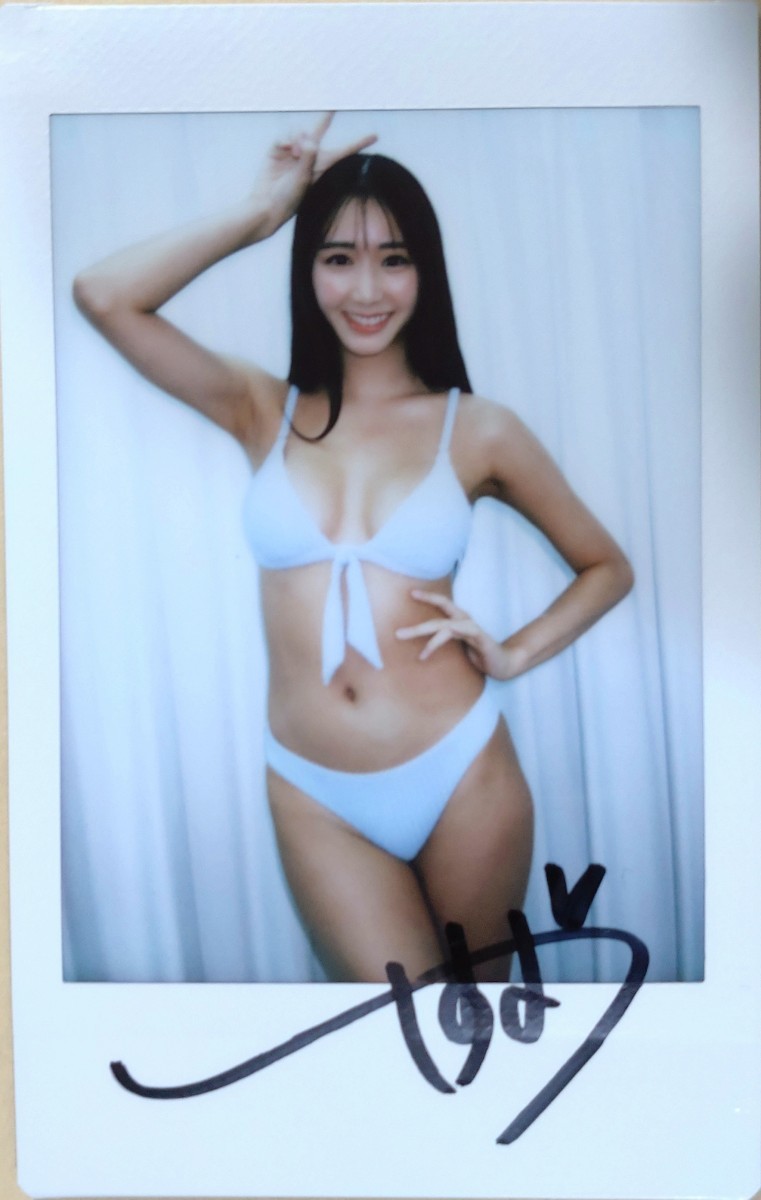 ◇斎藤恭代◇ 「無敵の女神」 DVD特典 直筆サイン入り現場チェキ e 斎藤