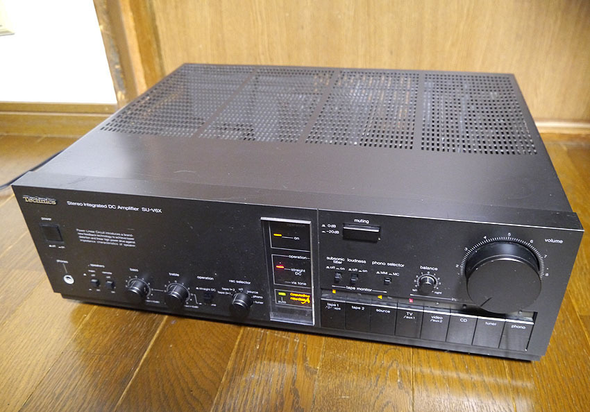 Technics テクニクス SU-V6X プリメインアンプ 通電確認済み 家電、AV、カメラ アンプ