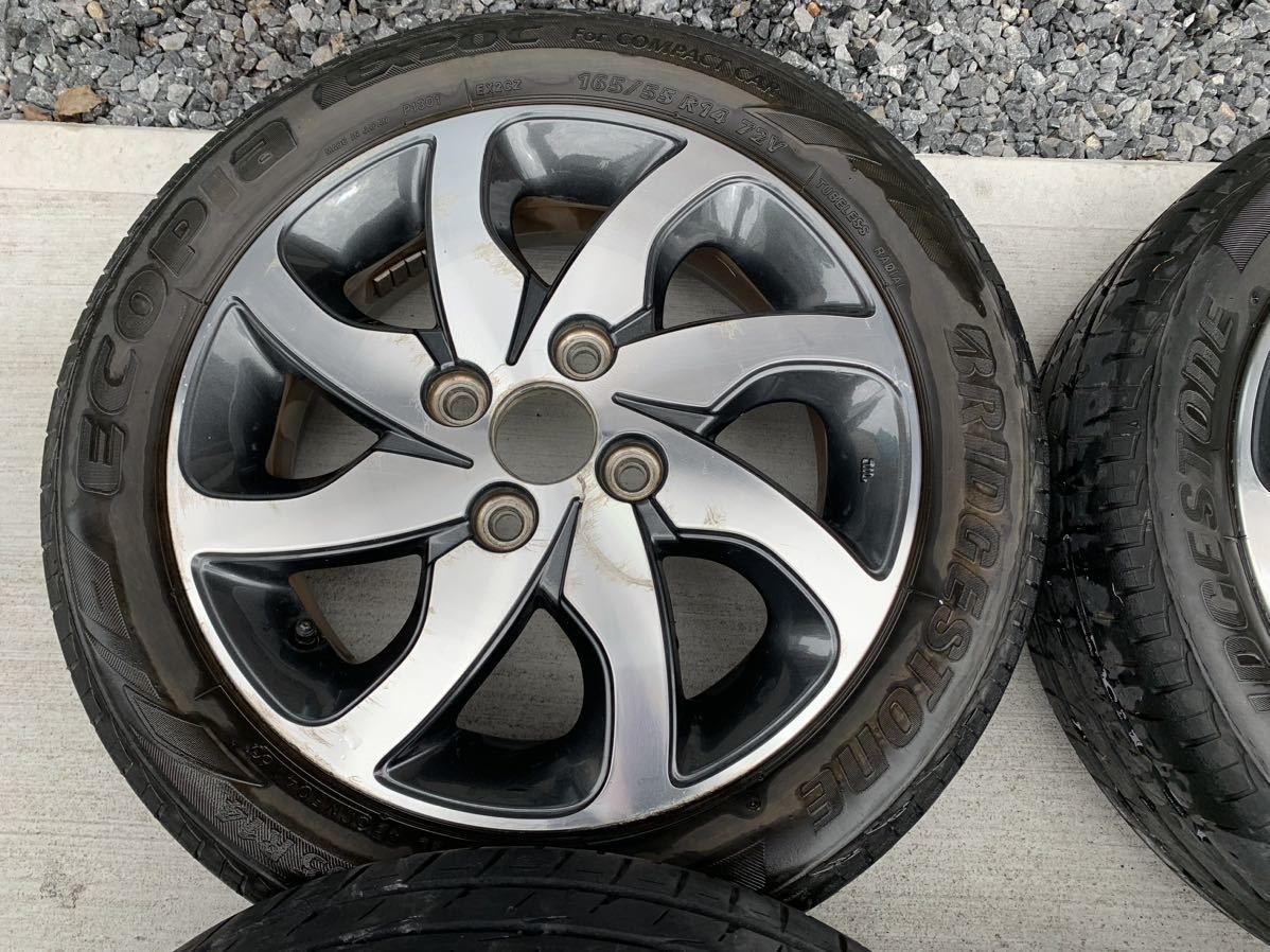 165/55R14 BRIDGESTONE ECOPIA スズキ純正ホイール ☆スズキ純正14インチブリヂストンECOPIA☆165/55R14☆
