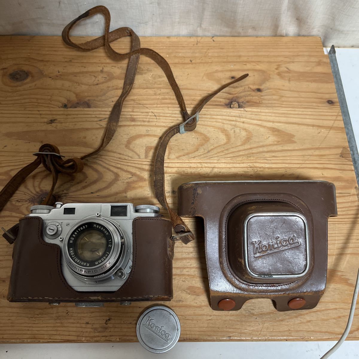 Konica IIA フィルムカメラ コニカ2A フィルムカメラ カメラケース付