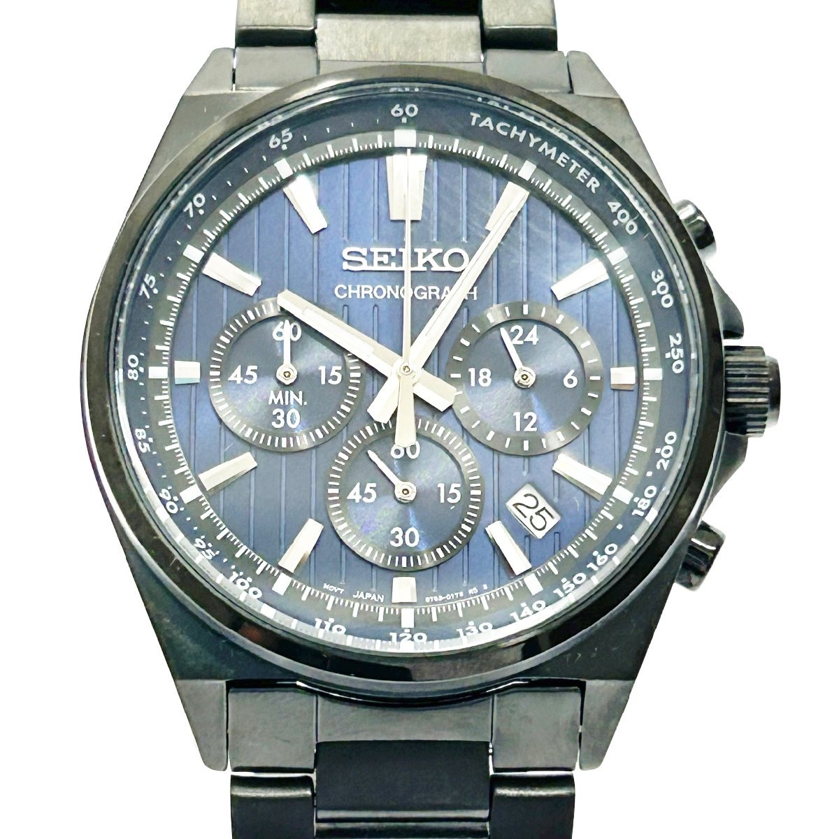 SEIKO セイコー うすく 腕時計 8T6301T0 クロノグラフ 稼働品 保証付き  