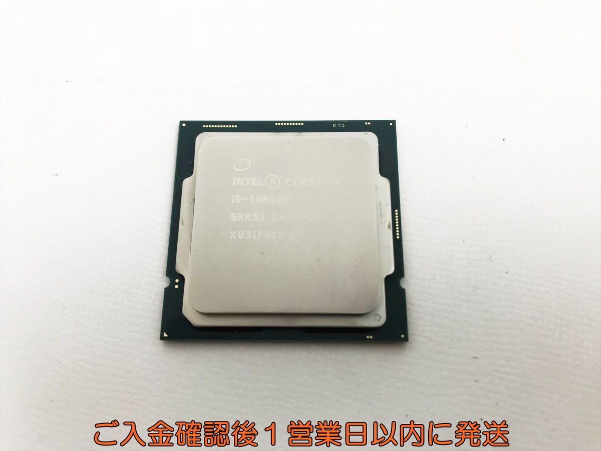 CPU Intel Core i9-10850K CPU 3.60GHz 1円】Intel CPU 単体 CORE i9-10850K 3.60Ghz 動作確認済み LGA1200