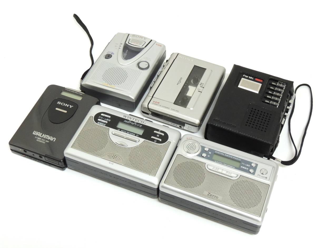□ カセットテープ プレーヤー レコーダー ウォークマン 6台まとめ
