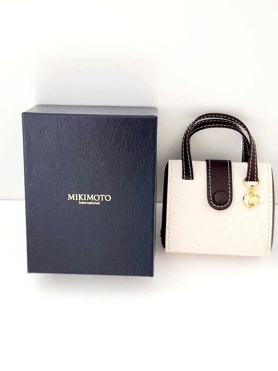 ☆1円スタート☆MIKIMOTO ミキモト バッグ型ミニジュエリーケース 