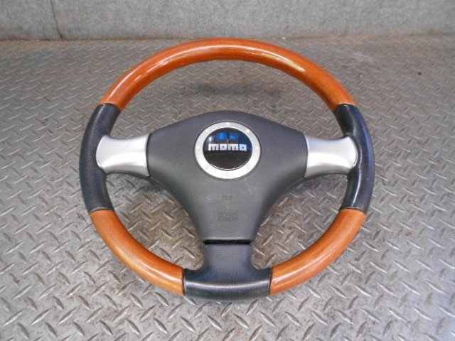 【中古】momo ステアリングホイール 中古 ステアリングホイール モモ momo ウッド（32-207） 中古
