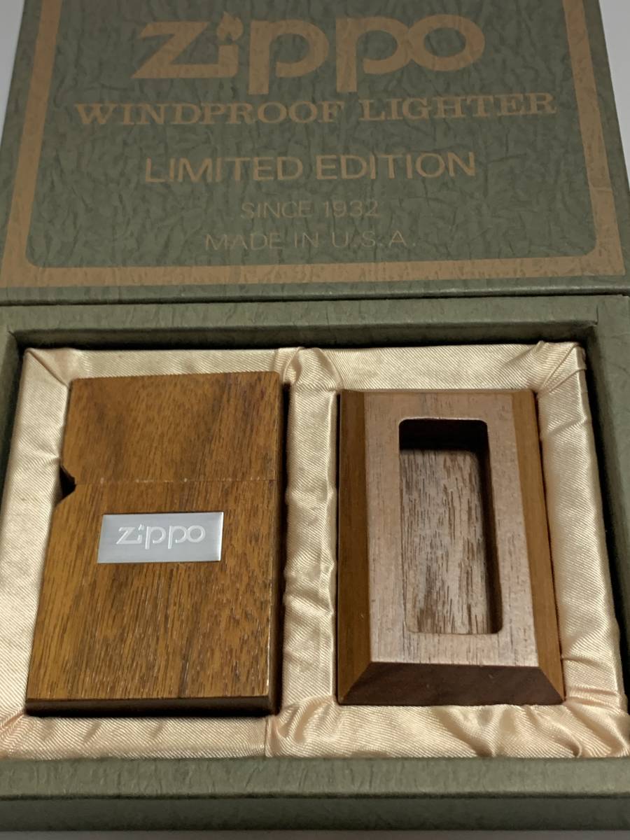 木巻き ウッドケース 限定 スタンド付き ZIPPO USED良品 コレクション