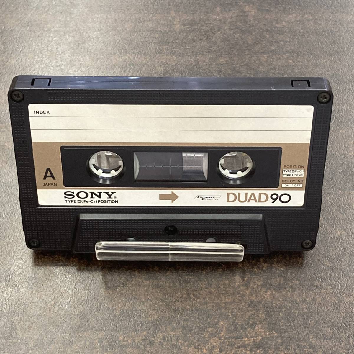 SONY DUAD 90分 TYPE III カセットテープ（0187 ソニー DUAD 90分 