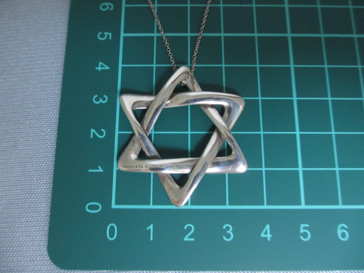 ☆ティファニー TIFFANY スターオブダビデ ラージサイズ 4㎝×3.5 