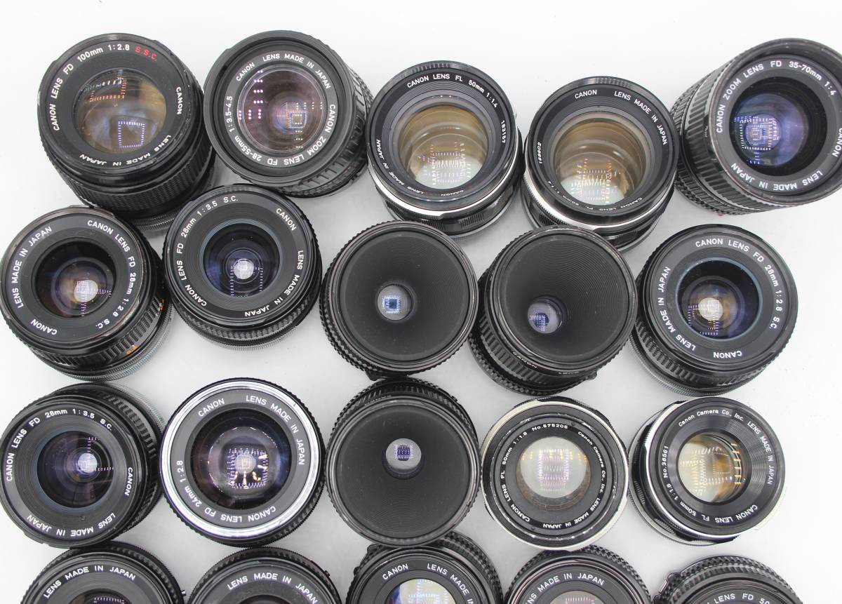 キャノン canon FD FL レンズ FD24mm FD28mm FD35-70mm FD50mm FD100mm 
