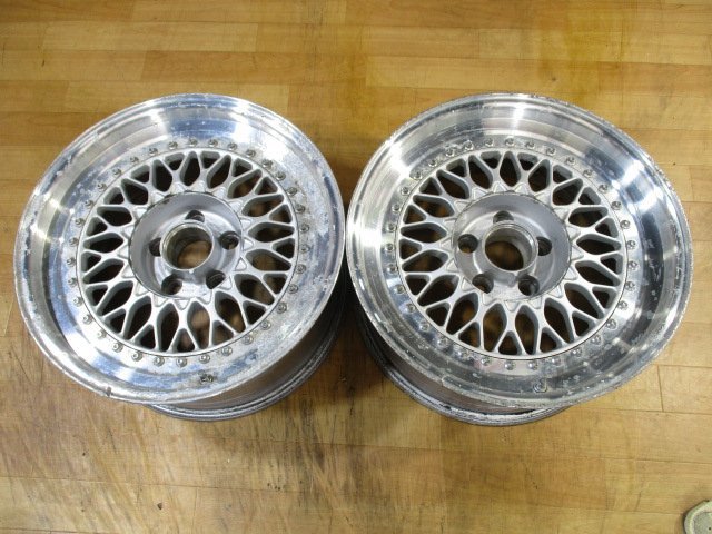 深リム BBS RS RS329 3ピース ホイール 2本 5H-114.3 17インチ 8J+0 