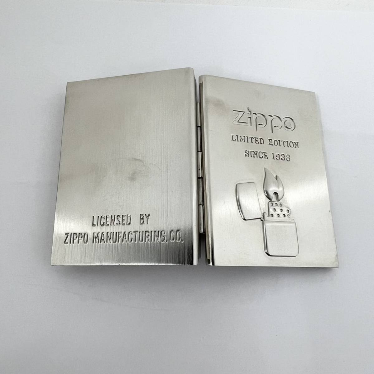 12554/ZIPPO 特別限定品 ブック型ミニチュアクロック&ライター 