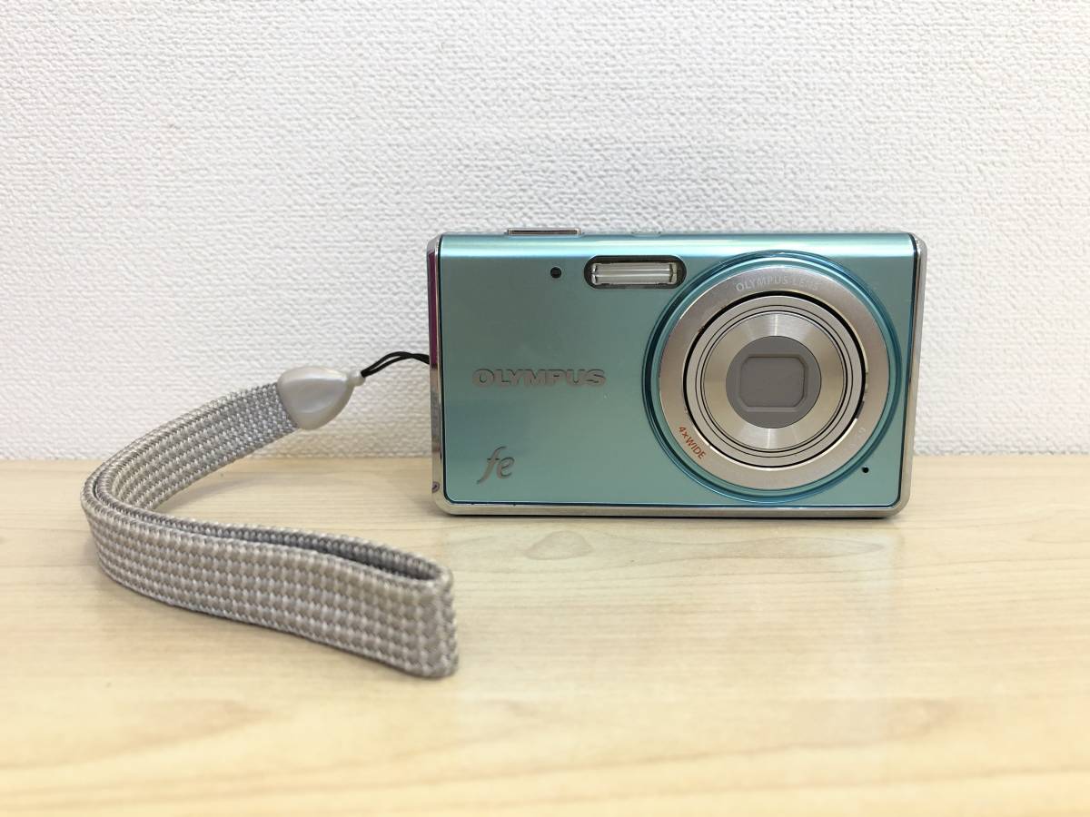 4963》OLYMPUS オリンパス fe FE-4020 コンパクト デジカメ 水色