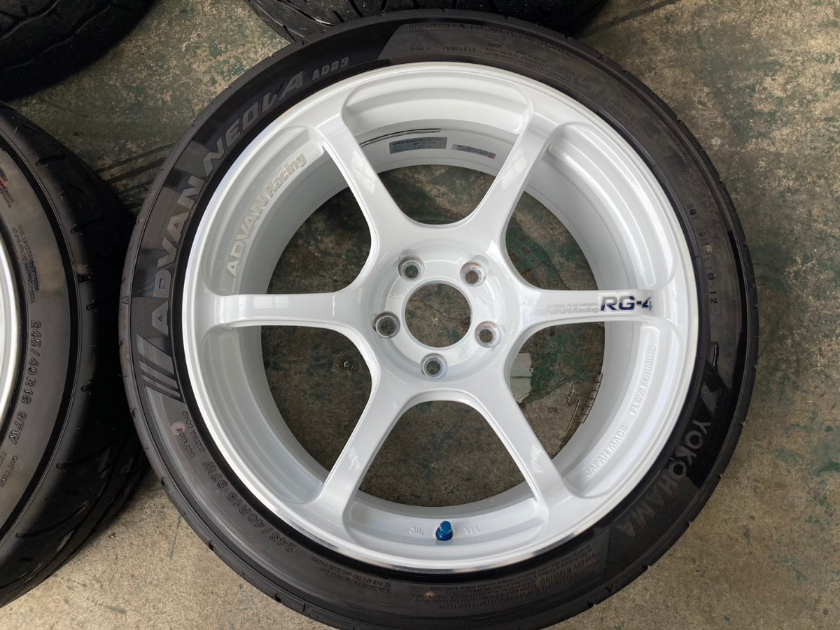 YOKOHAMA ヨコハマ ADVAN Racing RG-4 18インチ 9J +35 114.3/5H ADVAN 