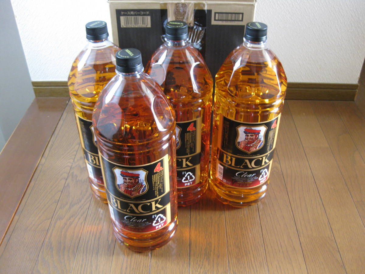 ブラックニッカ クリア 4000ml×4本セット 1箱 日本 ウイスキー ペット