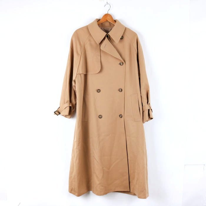 コルディア トレンチコート ロングコート 未使用 ウール100% シンプル 無地 アウター 日本製 レディース 40サイズ ブラウン CORDIER