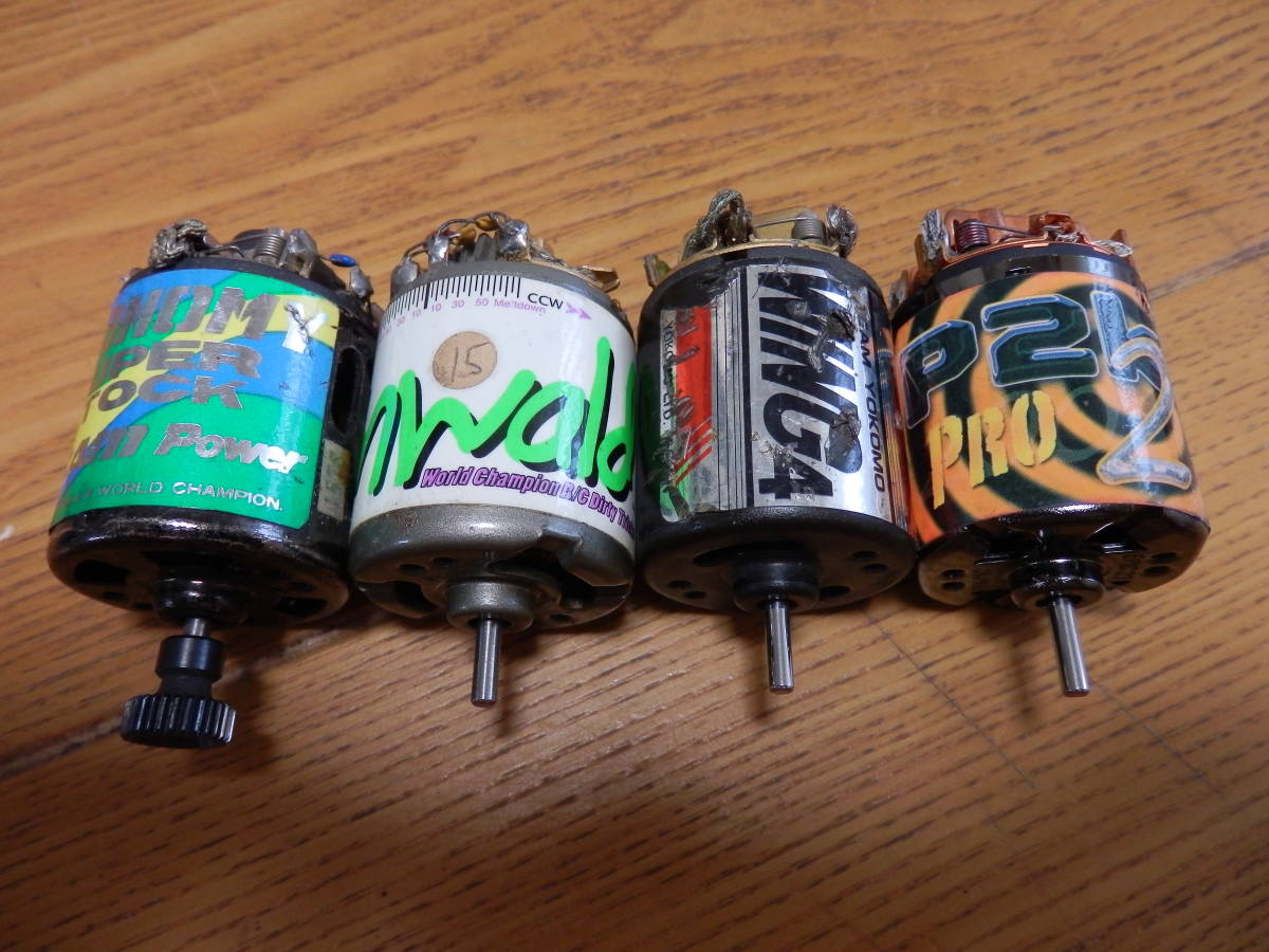 古いブラシモーター　キンワールド・カム・トリニティー・ヨコモ　中古