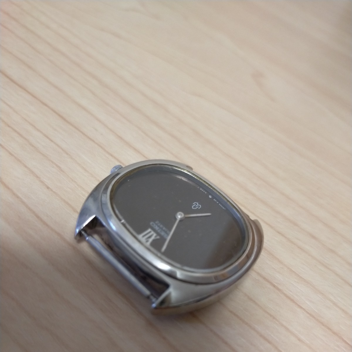SEIKO セイコー 文字盤 ブラック クォーツ シャリオ レディース腕時計 