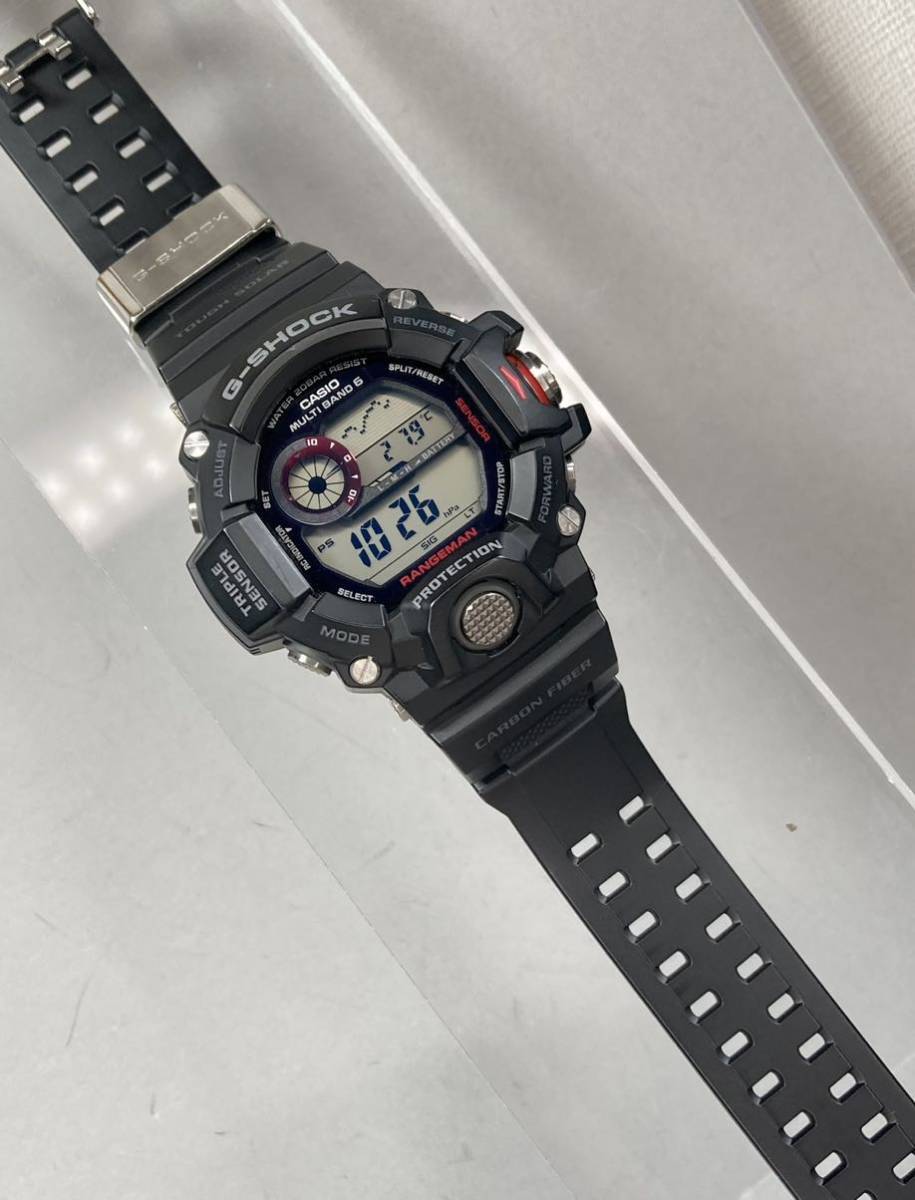 極美品G-SHOCK GW-9400J-1JF RANGEMANレンジマン タフソーラー 電波 